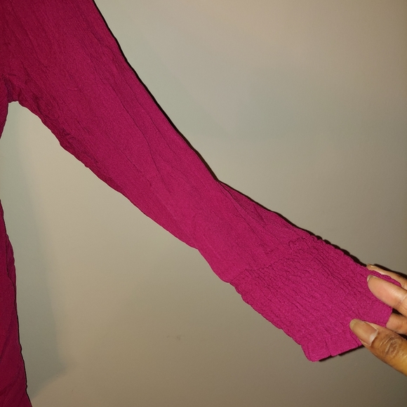 Torrid Burgundy Purple Babydoll Top- New with Tags - Picture 5 of 10